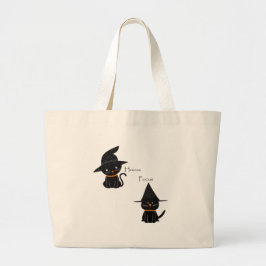Hocus Pocus Black Cats Grote Tote Bag