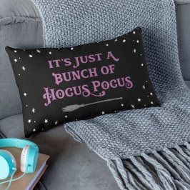 Hocus Pocus Black en Paarse Halloween Quote Kussen