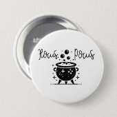 Hocus Pocus Borrelende Heksenketel Halloween Ronde Button 7,6 Cm (Voorkant /achterkant)