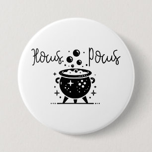 Hocus Pocus Borrelende Heksenketel Halloween Ronde Button 7,6 Cm