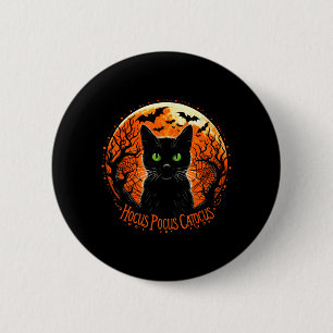 Hocus Pocus Catocus Halloween Zwarte Kat Liefhebbe Ronde Button 5,7 Cm