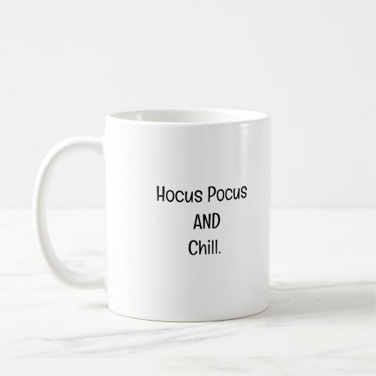 Hocus Pocus & Chill GRAPPIGE KOFFIE MOK . (Links)