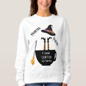 Hocus Pocus Coffee to Focus Halloween sweatshirt (Voorkant)