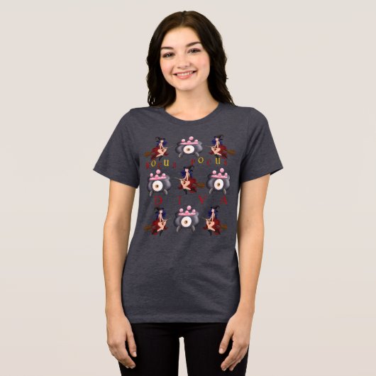 Hocus Pocus Diva Halloween Tri-Blend Shirt (Voorkant volledig)