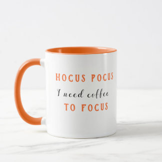 Hocus Pocus Eenvoudige Sinaasappel en zwarte Hallo Mok