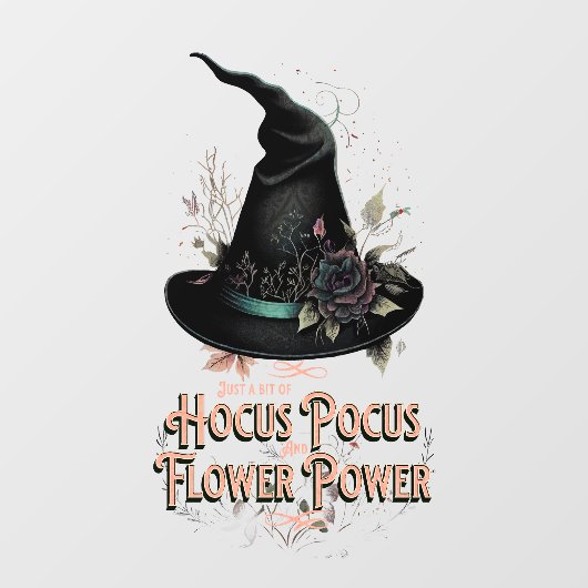 Hocus Pocus en ventilatorenergie Witchy Window Cli Raamsticker (Vel)
