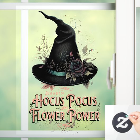 Hocus Pocus en ventilatorenergie Witchy Window Cli Raamsticker (Huis)