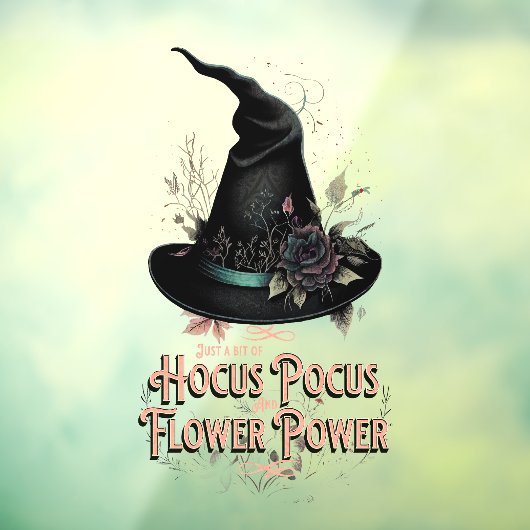 Hocus Pocus en ventilatorenergie Witchy Window Cli Raamsticker (Vel 3)