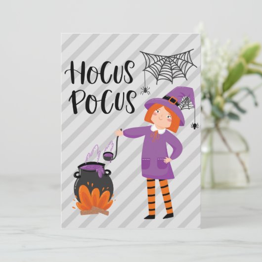 Hocus Pocus Feestdagenkaart (Staand voorkant)