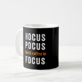 Hocus Pocus Focus Cute Funny Halloween Coffee Mok (Voorkant links)
