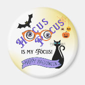 Hocus Pocus Focus Halloween Magneet (Voorkant)