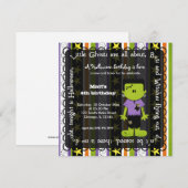 Hocus Pocus Frankenstein Birthday Kaart (Voorkant / Achterkant)