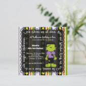 Hocus Pocus Frankenstein Birthday Kaart (Staand voorkant)
