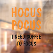 Hocus Pocus Funny Halloween Quote | SINAASAPPEL Raamsticker (Vel 2)