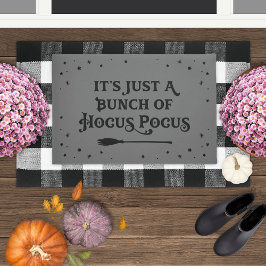 Hocus Pocus Gray Halloween Quote Deurmat