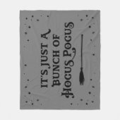 Hocus Pocus Gray Halloween Quote Fleece Deken (Voorkant)