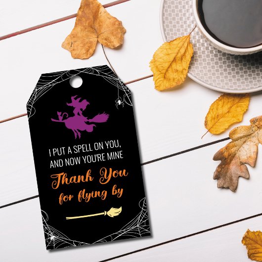 Hocus Pocus Halloween Bedankje Favor Tag Cadeaulabel