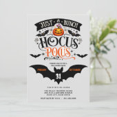 Hocus Pocus Halloween-feest Digital Kaart (Staand voorkant)