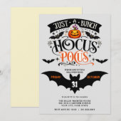 Hocus Pocus Halloween-feest Digital Kaart (Voorkant / Achterkant)
