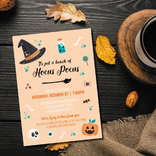Hocus Pocus Halloween-feest uitnodiging
