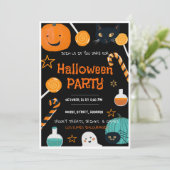 hocus pocus Halloween feestuitnodigingskaart Kaart (Staand voorkant)