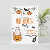 Hocus Pocus Halloween feestuitnodigingskaart Kaart (Staand voorkant)