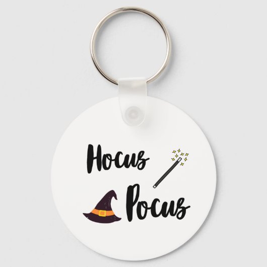 Hocus pocus halloween funny keychain  (Voorkant)