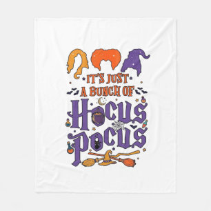 Hocus Pocus Halloween Heksen Ketel Bezem Kat M Fleece Deken