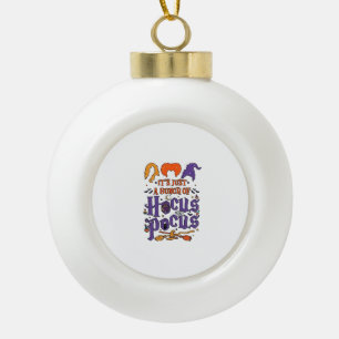 Hocus Pocus Halloween Heksen Ketel Bezem Kat M Keramische Bal Ornament