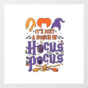 Hocus Pocus Halloween Heksen Ketel Bezem Kat M Raamsticker