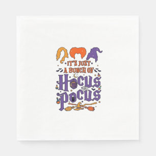 Hocus Pocus Halloween Heksen Ketel Bezem Kat M Servet