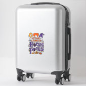Hocus Pocus Halloween Heksen Ketel Bezem Kat M Sticker (Koffer)