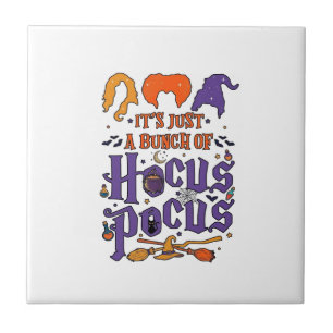 Hocus Pocus Halloween Heksen Ketel Bezem Kat M Tegeltje