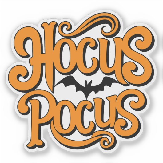 Hocus Pocus Halloween Label (Voorkant)