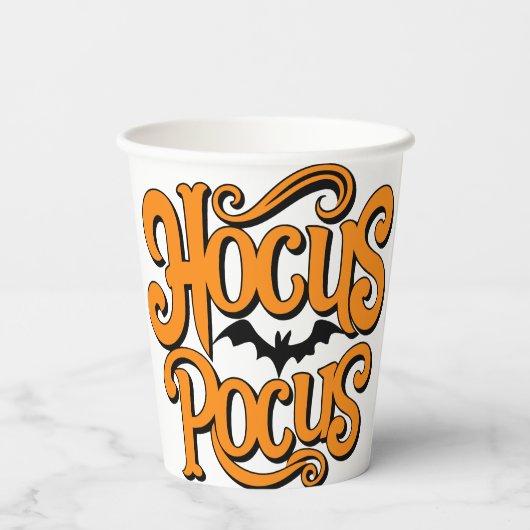 Hocus Pocus Halloween Papieren Bekers (Achterkant)