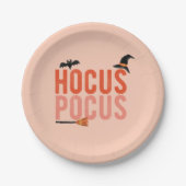 Hocus Pocus Halloween Papieren Bordje (Voorkant)