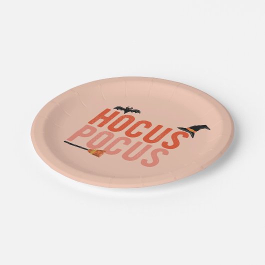 Hocus Pocus Halloween Papieren Bordje (Gekanteld)