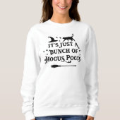 Hocus Pocus Halloween Quote Vrouwen grijs Trui (Voorkant)