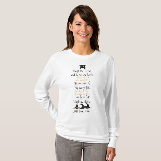 Hocus Pocus Halloween Spell T-shirt (Voorkant volledig)