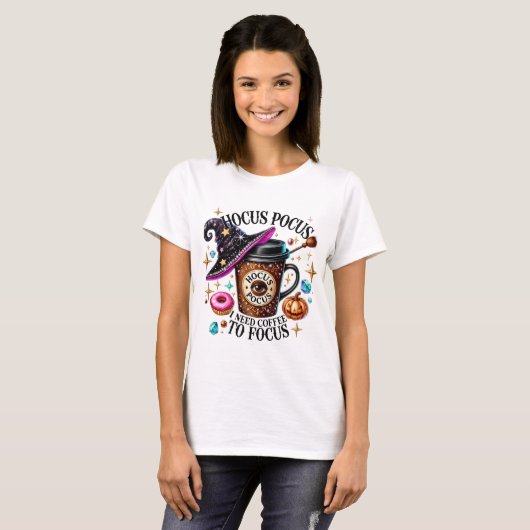 Hocus Pocus Halloween T-shirt (Voorkant volledig)