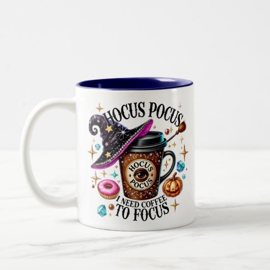 Hocus Pocus Halloween Tweekleurige Koffiemok (Links)