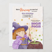 Hocus Pocus Halloween Verjaardag uitnodiging (Voorkant)