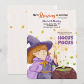Hocus Pocus Halloween Verjaardag uitnodiging (Voorkant / Achterkant)