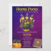 Hocus Pocus Halloween verjaardagsfeestje Kaart (Voorkant)