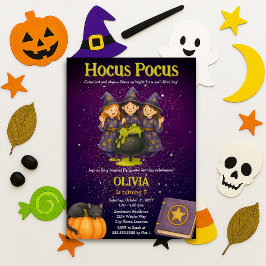 Hocus Pocus Halloween verjaardagsfeestje Kaart