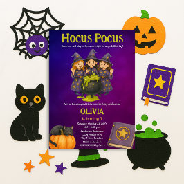 Hocus Pocus Halloween verjaardagsfeestje Kaart