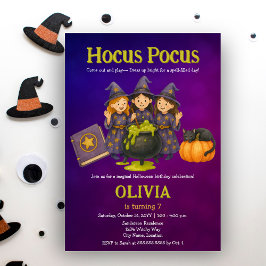 Hocus Pocus Halloween verjaardagsfeestje Kaart