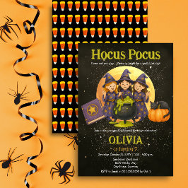 Hocus Pocus Halloween verjaardagsfeestje Kaart