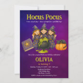 Hocus Pocus Halloween verjaardagsfeestje Kaart (Voorkant)