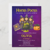 Hocus Pocus Halloween verjaardagsfeestje Kaart (Voorkant)
